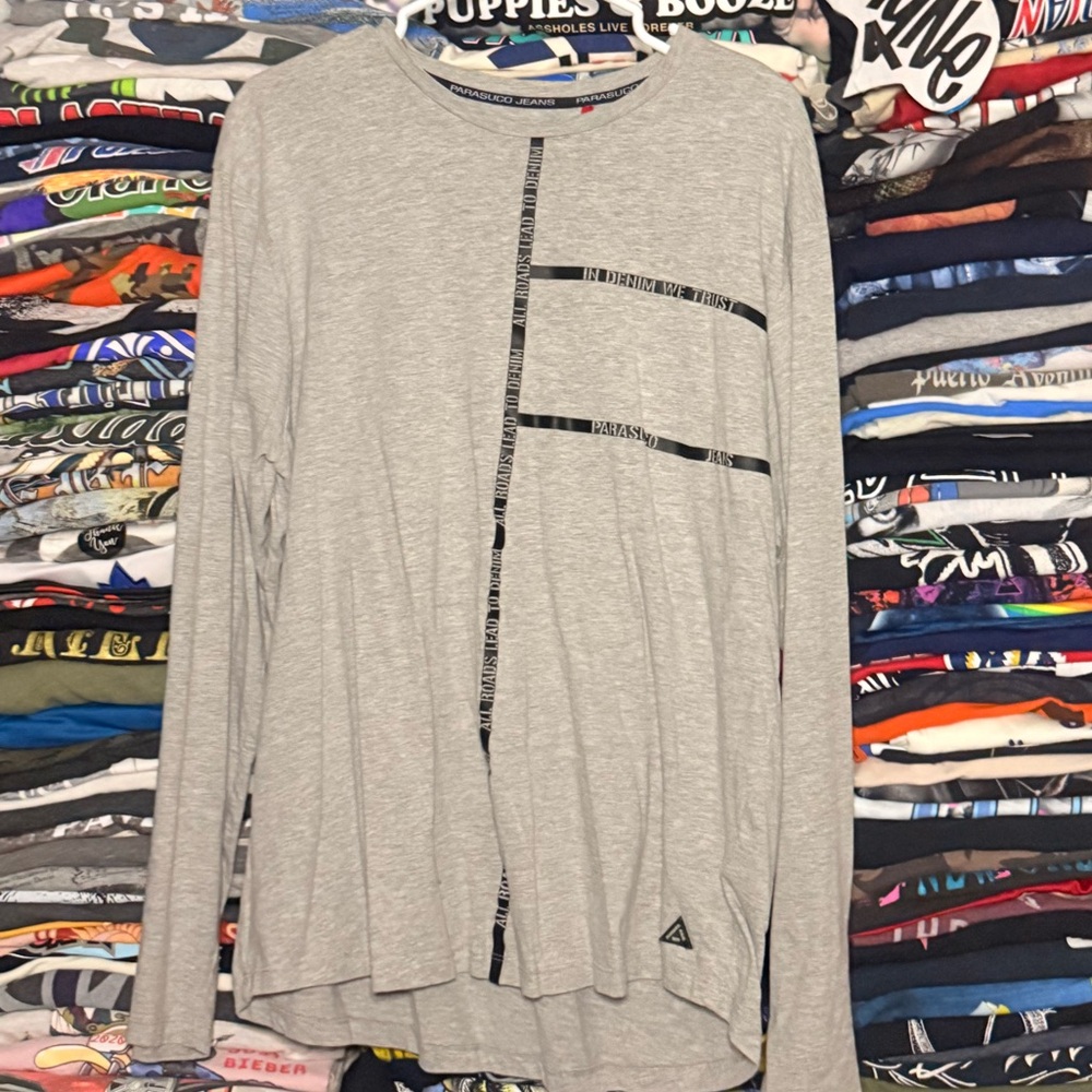 ❄️ Parasuco Denim Cult Mens Shirt Grey Long Sleeve ❄️
